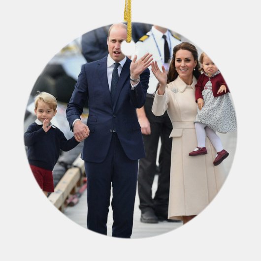 Prince William en Catherine Keramisch Ornament (Achterkant)