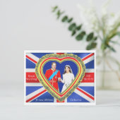Prince William en Catherine Royal Wedding Briefkaart (Staand voorkant)