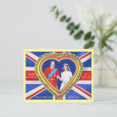 Prince William en Catherine Royal Wedding Briefkaart (Staand voorkant)