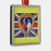 Prince William en Catherine Royal Wedding Metalen Ornament (Rechts)