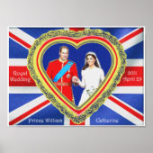 Prince William en Catherine Royal Wedding Poster (Voorkant)