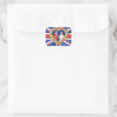 Prince William en Catherine Royal Wedding Ronde Sticker (Tas)
