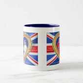 Prince William en Catherine Royal Wedding Tweekleurige Koffiemok (Center)