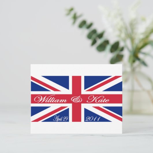 Prince William en Kate Briefkaart (Staand voorkant)