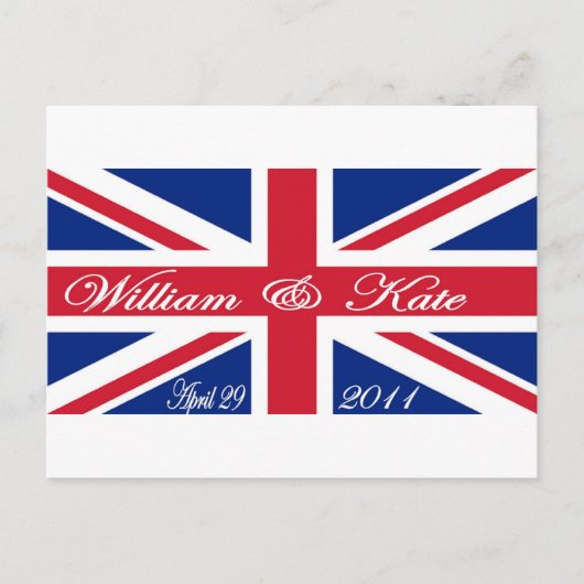 Prince William en Kate Briefkaart (Voorkant)