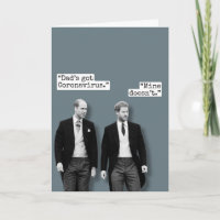 Prince William en Prince Harry - grappige kaart