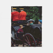 Prince William en Princess Diana over The Mall Fleece Deken (Voorkant)