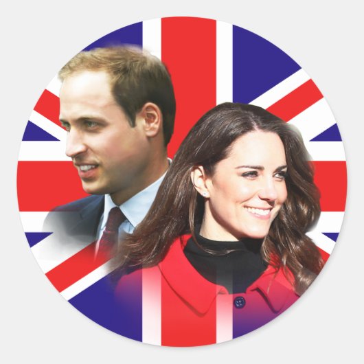 Prince William & Kate Middleton Stickers (Voorkant)