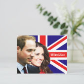 Prince William & Kate Postcard Briefkaart (Staand voorkant)