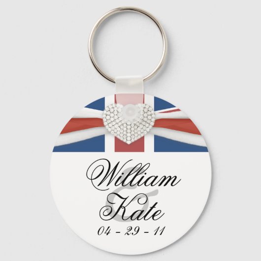 Prince William & Kate - Royal Wedding Souvenir Sleutelhanger (Voorkant)
