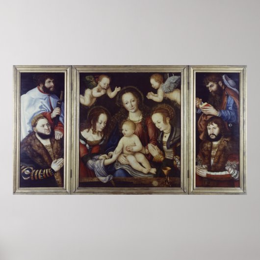 Princely Altarpart, 1510-12 Poster (Voorkant)