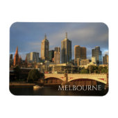 Princes Bridge, Yarra River, Melbourne Silhouet Magneet (Horizontaal)