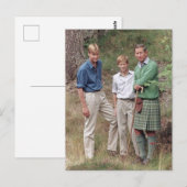Princes Charles William Harry 1995 Briefkaart (Voorkant / Achterkant)