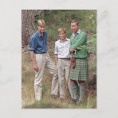 Princes Charles William Harry 1995 Briefkaart (Voorkant)