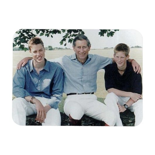 Princes Charles William Harry 1999 Magneet (Horizontaal)