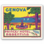 Princes Hotel Argentina Genova Sticker (Voorkant)