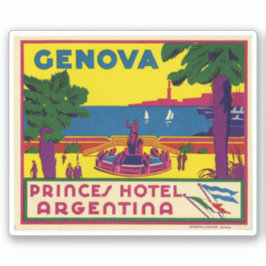 Princes Hotel Argentina Genova Sticker