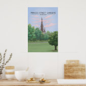 Princes Street Gardens Edinburgh Reisposter Poster (Keuken)