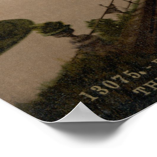 Princes Street, het Castle en Scott Monument Poster (Hoek)