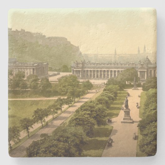 Princes Street I, Edinburgh, Schotland Stenen Onderzetter (Voorkant)