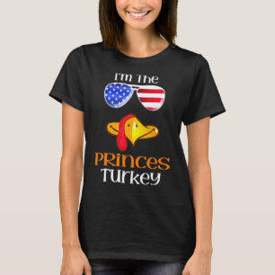 Princes Turkije Gezicht Thanksgiving Amerikaanse V T-shirt