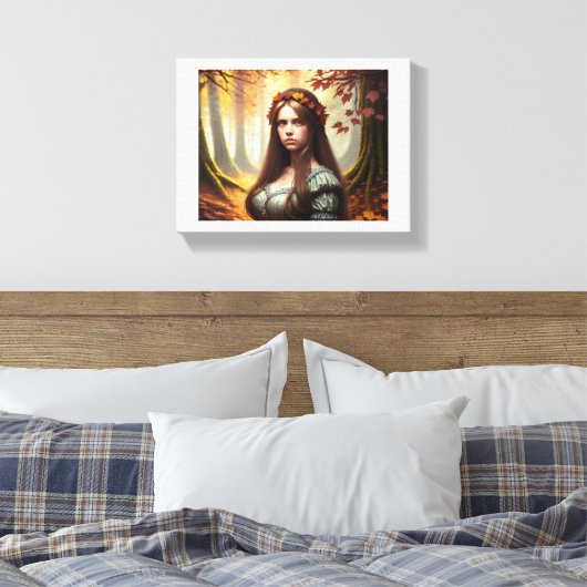 Princesa del Bosque Canvas Afdruk (Insitu (Slaapkamer))
