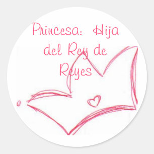 Princesa: Hija del Rey de Reyes Ronde Sticker