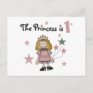Princess 1st Birthday Tshirts en Gifts Briefkaart