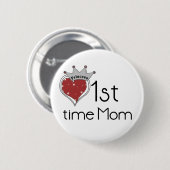 Princess 1st Time Mam - Gepersonaliseerd Ronde Button 5,7 Cm (Voorkant /achterkant)