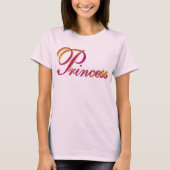 Princess 3D Roze & Goud T-shirt (Voorkant)
