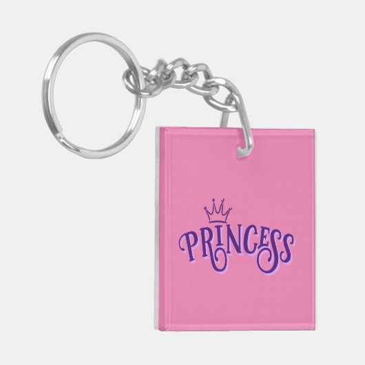 Princess Acrylic Sleutelhanger (Voorkant Links)