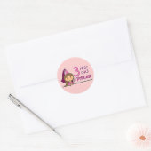 Princess Age 3 Ronde Sticker (Envelop)