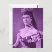 Princess Alexandra van Denemarken in lavender Briefkaart (Voorkant / Achterkant)