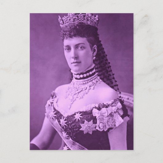 Princess Alexandra van Denemarken in lavender Briefkaart (Voorkant)