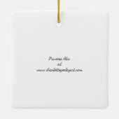 Princess Alia Borzoi Dog Art Square Ornament (Achterkant)