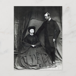 Princess Alice en Prince Ludwig van Hesse, 1860 Briefkaart