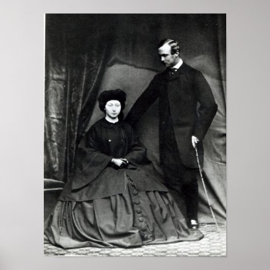 Princess Alice en Prince Ludwig van Hesse, 1860 Poster (Voorkant)