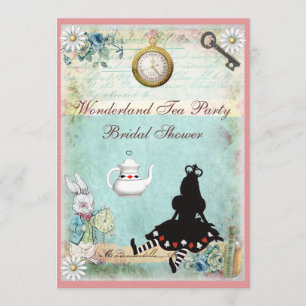 Princess Alice in het Vrijgezellenfeest Wonderland Kaart