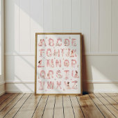 Princess Alphabet ABC Poster Kids Room Decor