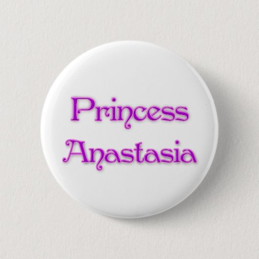Princess Anastasia Ronde Button 5,7 Cm (Voorkant)