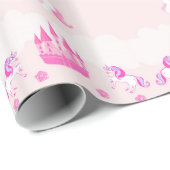 Princess and castle Wrapping Paper Cadeaupapier (Rol Hoek)