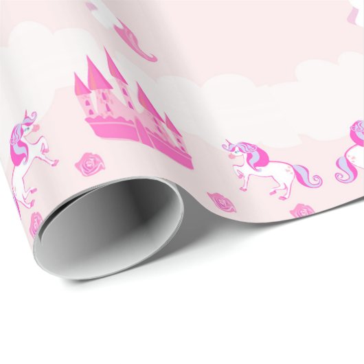 Princess and castle Wrapping Paper Cadeaupapier (Rol Hoek)