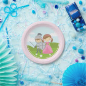 Princess and Knight party borden Papieren Bordje (Feest)