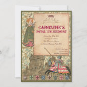 Princess and Knight Party Invitation Kaart (Voorkant)