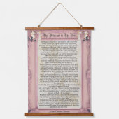 Princess and Pea Story Hans Christelijk Andersen Hangend Wandkleed (Voorkant)