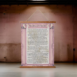 Princess and Pea Story Hans Christelijk Andersen Hangend Wandkleed