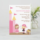 Princess and Pink Pirate Kaart (Staand voorkant)