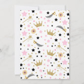 Princess and Pirate Birthday Invitation Kaart (Achterkant)