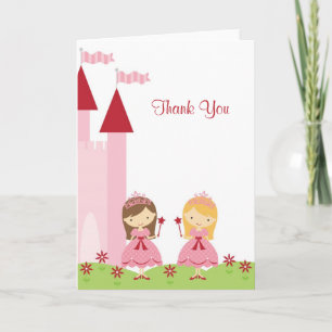 Princess and Pirate Note Card Bedankkaart