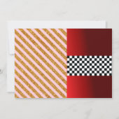 Princess and race car joint party Invitation Kaart (Achterkant)